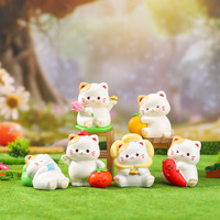 Boîte mystère Chat porte-bonheur - Figurine en résine Meow Fortune avec un design porte-bonheur surprise