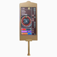 27 Zoll Vergoldeter Glücksspiel-Roulette-Monitor mit Doppelseitiger LED-Lampe und LCD-Bildschirm für Casino-Tische