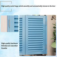 Aluminium intérieur persienne préfabriquée Saloon Swing Door Auto Closure Shutters Interior Doors For Saloon Cafe Kitchen