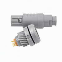 Connecteur Push-Pull en Plastique à 6 Broches Compatible Mâle-Femelle pour Assemblage de Câbles de Dispositifs Médicaux Personnalisé OEM