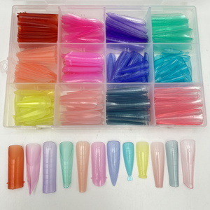 Nouvelles 15 Tailles pour Ongles d'Extension des Pieds, Capsules Popit Bords Inversés, Faux Ongles Double Forme - Product Image 2