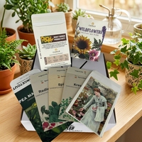 Sachets de graines de jardin biodégradables personnalisés pour plantes, fleurs, fruits et légumes, enveloppes refermables pour petites graines