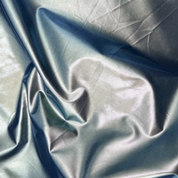 Tissu en taffetas extensible en microfibre 100 % polyester recyclé avec doublure en poly et support tricoté en PU, résistant à l'abrasion et anti-moisissure pour vêtements