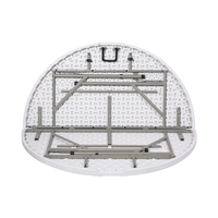 Table ronde pliante en plastique hdpe de 6 pieds pour 10 personnes