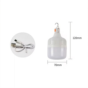 USB-<b>Plug</b> <b>LED</b> Emergency <b>Lighting</b> Bulbs Battery Operated Cold White Camping Made Plastic Remote Control 4800mAh 3H - Product Image 6