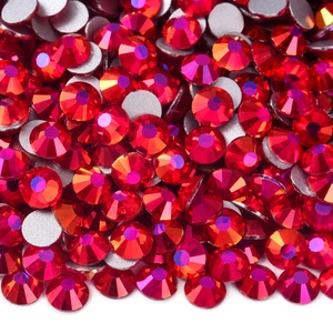 Strass en verre non thermocollants de couleurs claires en gros de l'usine Oleeya, strass en cristal à dos plat en vrac pour la décoration d'ongles - Product Image 3