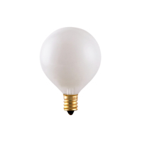 Ampoule G50 blanche laiteuse, Ampoule G50 sans ombre, Ampoule G50 effet perle de dragon, Ampoule G50 pour fondoir de cire, Ampoule G50 blanche laiteuse