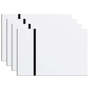 Feuille acrylique bicolore 8" x 12" 4 pièces - Blanc/Noir LONGER B0DP1YWYND 12,8 oz pour l'artisanat - Product Image 5