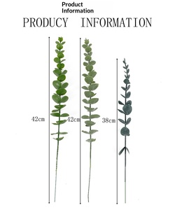 Feuilles d'eucalyptus artificielles D460, feuilles de monnaie, décorations de <span class=keywords><strong>mariage</strong></span>, plantes vertes artificielles, 30cm-100cm, intérieur/extérieur - Product Image 4