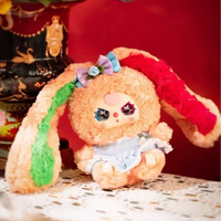 Figura de acción de peluche de la serie Baby Three Lily Rabbit Town V4, caja sorpresa con llavero y tarjeta de identificación, estilo aleatorio