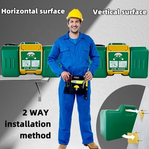 <span class=keywords><strong>Douche</strong></span> d'urgence portable alimentée par gravité et station de lavage oculaire 8 gallons 16 gallons fixée au mur - Product Image 2
