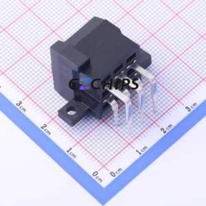 K828801WR-2x03-PTSN Automotive Connector Bent Lead Through Hole Connector 6P 5mm 2 Right Angle Insert - Product Image 2