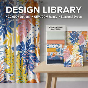 <span class=keywords><strong>Tende</strong></span> artistiche minimaliste OEM 100% con motivi semplici, in poliestere ad alto GSM, con occhielli, su misura/<span class=keywords><strong>design</strong></span> personalizzato per <span class=keywords><strong>soggiorno</strong></span> e camera da letto - Product Image 2