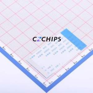 JS05B-50P-050-4-8 FFC Cable (Flexible Flat Cable) P=0.5mm Connector 50P 0.5mm 0.3mm Reverse - Product Image 1