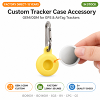 Étui de protection étanche en silicone souple pour Apple AirTag, housse anti-perte avec mousqueton porte-clés, support AirTag pour animaux de compagnie