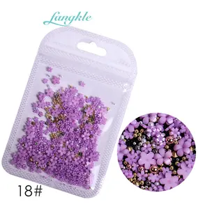 Wholesale Resin Flower Accesseries Nail Charms Nail Decoration in Bag