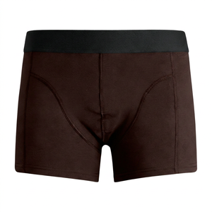 <b>Custom</b> Embroidered Logo Men's Breathable Modal Eco-Friendly Knitted <b>Boxers</b> Briefs Disposable Underwear - Product Image 6