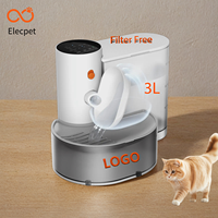 Dispenseur d'eau pour chats, distributeur d'eau automatique pour animaux de compagnie de type basculant, sans prise de courant,