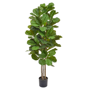 Factory Wholesale Faux Fiddle Leaf <strong>Fig</strong> Tree Nearly Natural <strong>Artificial</strong> <strong>Plants</strong> for Indoor Home Decoration - Product Image 1