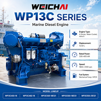 Moteur diesel marin SCDC Weichai WP13 450-500 CV 1800 tr/min, norme IMO Tier II, pour travaux de remorquage, bateaux de pêche et navires.