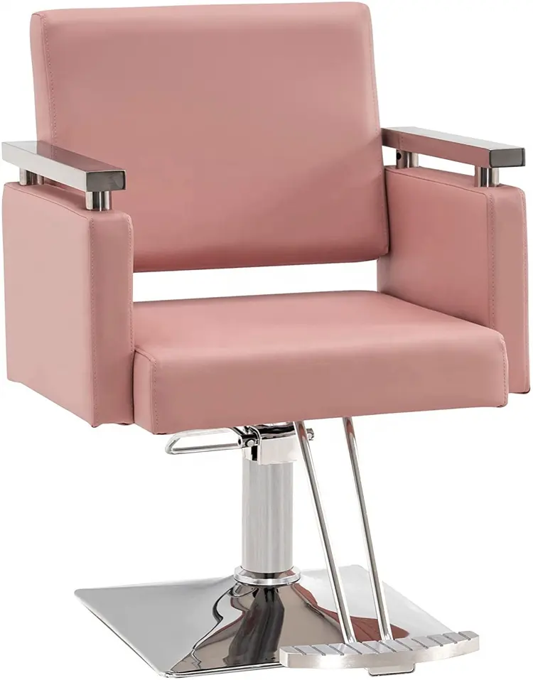 Pink salon furniture salon hair equipment styling chairs portable hair salon chair
