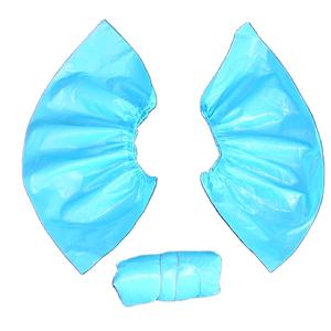 נעליים חד פעמי כחול נעל מכסה cpe נעל כיסוי moq-100pc/1 קופסא - Product Image 4