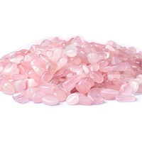 Vente en gros de pierres de quartz rose naturelles, éclats de cristal de quartz rose de Madagascar polies