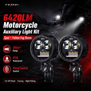 <span class=keywords><strong>Luz</strong></span> Auxiliar de Motocicleta Ferei de 130W, <span class=keywords><strong>Luz</strong></span> <span class=keywords><strong>Antiniebla</strong></span> <span class=keywords><strong>LED</strong></span> Impermeable IPX8 para Motocicletas Todoterreno y de Turismo - Product Image 1