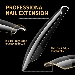 Pointes d'ongles spéciales américaines pour pièces d'ongles en acrylique, semi-mates, 480 pièces par boîte, haute qualité, vente en gros - Product Image 4