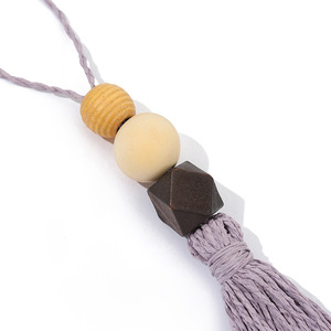 Pompons de décoration pour la maison, pour artisanat, en <span class=keywords><strong>fil</strong></span> de coton, corde de chanvre, perles en bois, pendentifs, accessoires de bijoux DIY - Product Image 5
