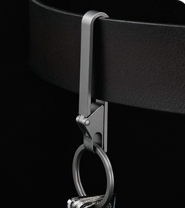 Clip de cinturón de llave de titanio Clip de llavero para hombres lazo de cinturón llavero soporte de cadena gancho de llave para pantalones monedero - Product Image 6