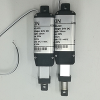 Actionneur linéaire électrique 12V 5lbs à mini-curse de 1 pouce (25mm) avec supports pour armoires et applications robotiques 20N