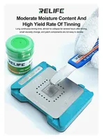 RELIFE HW21 Pâte d'étain à température moyenne contenant de l'argent au plomb/40G/183 ℃ Pâte à souder sans nettoyage pour téléphones Outils de soudure PCB