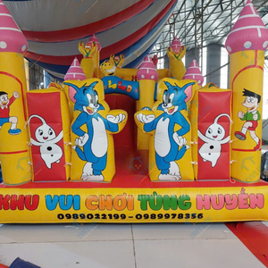 Château gonflable Tom Cat 4m x 8m, application de jeu Vietnamienne, matériau PVC, installation facile, idéal pour parcs d'attractions - Product Image 6