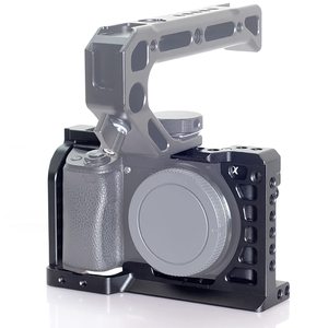 YEAH aluminium Vlogging vidéo prise de vue stabilisateur caméra Cage pour Sony <span class=keywords><strong>Alpha</strong></span> A6100 A6400 A6300 A6500 A6000 - Product Image 1