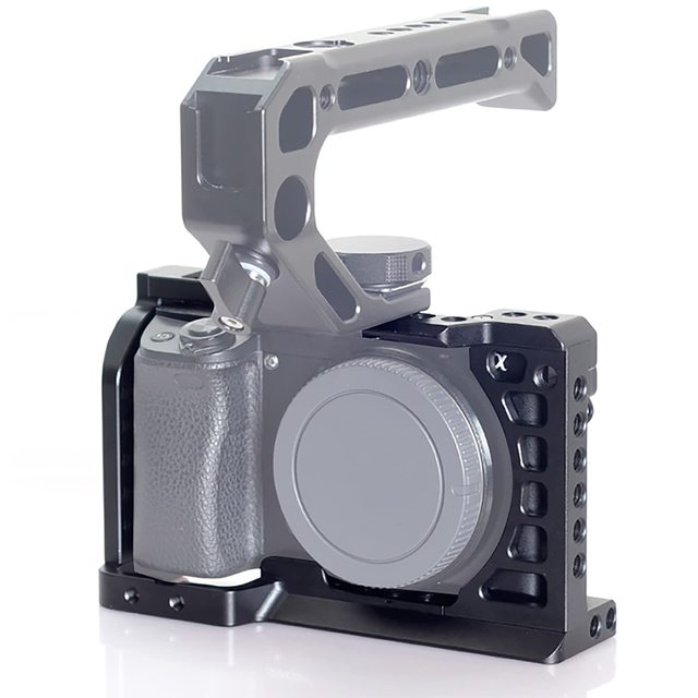 YEAH Aluminum Vlogging Video Shooting Rig Stabilizer Camera Cage for Sony Alpha A6100 A6400 A6300 A6500 A6000