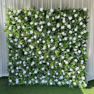 Vibrant Multi Tone Silk Flower <b>Wall</b> <b>Panel</b> For Bridal Shower Salon And Photography Layout - Product Image 5