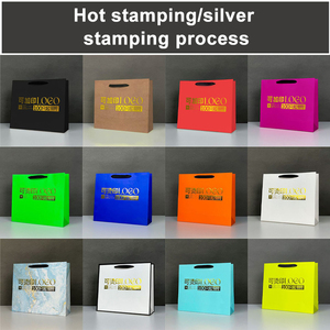 Bolsa de <span class=keywords><strong>Papel</strong></span> Negra Grande para Envíos, Bolsa de <span class=keywords><strong>Papel</strong></span> Impresa Personalizada para Panadería, Comida para Llevar - Product Image 6