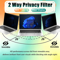 Filtre de confidentialité universel anti-espion anti-reflet bloquant la lumière bleue en PET de qualité supérieure pour ordinateur portable 13,3 pouces 16:10