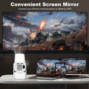 Projecteur LED portable ultra haute définition 4K pour téléphone portable, batterie LCD pour la maison, la chambre à coucher, le chevet, <span class=keywords><strong>petit</strong></span> cinéma - Product Image 4