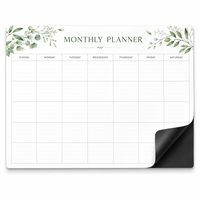 Ensemble de planificateurs magnétiques personnalisés pour réfrigérateur, calendrier mensuel, organisateur hebdomadaire et bloc-notes pour la planification quotidienne