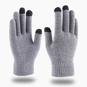 Gants en acrylique épais <span class=keywords><strong>d</strong></span>'<span class=keywords><strong>hiver</strong></span> pour hommes Gants tricotés de grande taille pour écran tactile Gants <span class=keywords><strong>d</strong></span>écontractés chauds <span class=keywords><strong>d</strong></span>'extérieur - Product Image 6