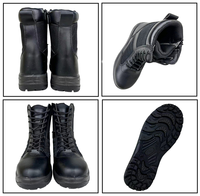Bottes tactiques d'extérieur de haute qualité, antidérapantes, anti-choc, semelle en PU, chaussures de sécurité en cuir pour le travail, la randonnée et l'usine