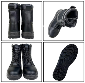 Bottes tactiques d'extérieur de haute qualité, antidérapantes, anti-choc, semelle en PU, chaussures de sécurité en cuir pour le travail, la randonnée et l'usine - Product Image 3