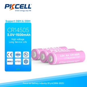 Pkcell cr14505 ליתיום <span class=keywords><strong>3v</strong></span> סוללה cr14505 aa <span class=keywords><strong>3v</strong></span> 1500mah Li-MnO2 סוללת ליתיום - Product Image 1