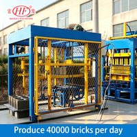 Machine automatique de fabrication de briques en béton QT4-15, moules personnalisés pour blocs creux, pavés et bordures