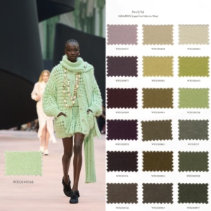 Hilo de Chenilla de Moda, 100% Lana Merino Cruda, Ecológico, Hilo Peinado de 36 Hilos, Resistente para Tejer y Coser, 120 Colores, NSF - Product Image 1