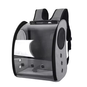 Perroquet sac à dos cage à oiseaux maison perroquet transporteur avec <span class=keywords><strong>perche</strong></span> mangeoires oiseau grand espace respirant Portable sac de voyage Transparent - Product Image 3