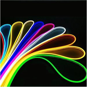 Factory IP65 Waterproof 5M SMD2835 LED Neon Flex Strip <b>Lights</b> 12V PVC Material Outdoor Body <b>Rope</b> <b>Light</b> Dimmable - Product Image 4