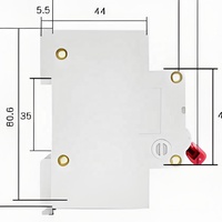 Disyuntor Delixi Dz47s 2P Interruptor de aire C32A Corriente nominal Protección doméstica Fuga Tipo C RCBO/MCB Cobre